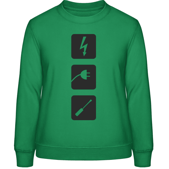 Electrician Icons Sweatshirt för kvinnor contain pic
