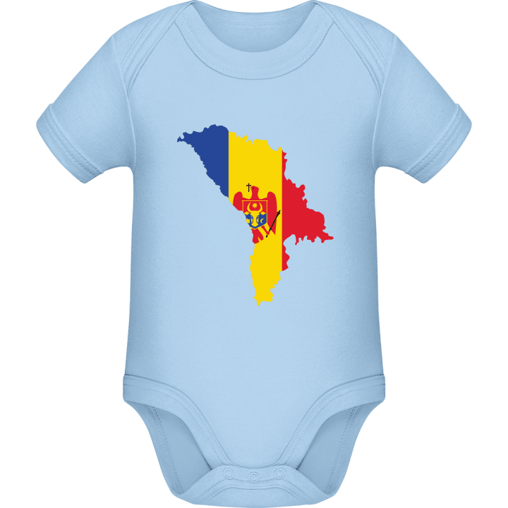 Moldova Map Crest Baby Strampler contain pic