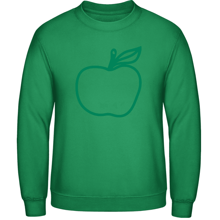 Green Apple With Leaf Sudadera contain pic