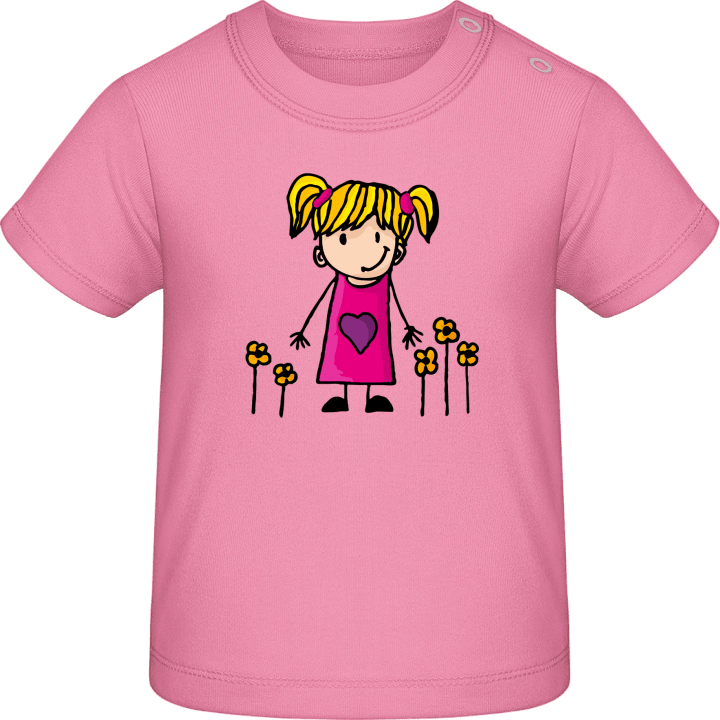 Little Girl Sister Illustration Baby T-Shirt 0 image