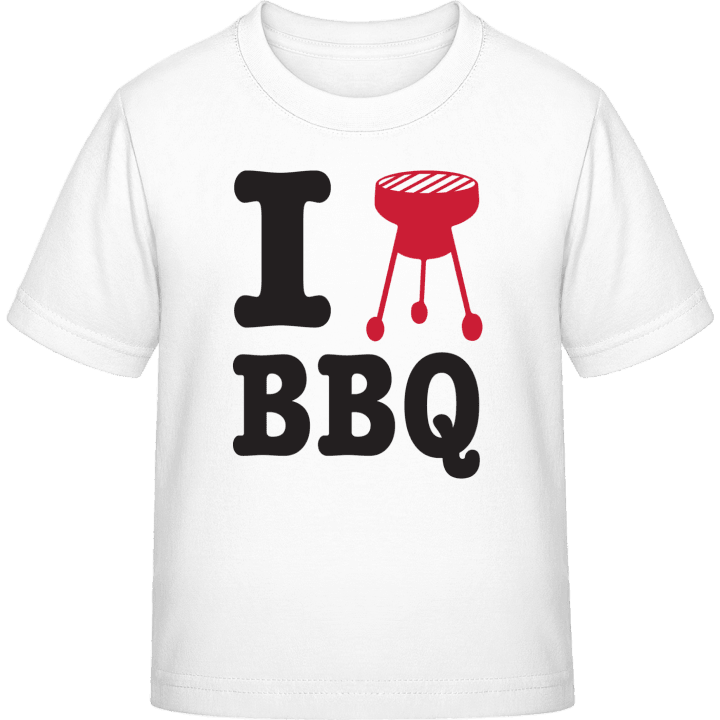 I Heart BBQ T-shirt för barn contain pic