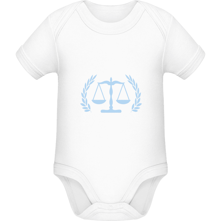 Justice Logo Baby Romper contain pic