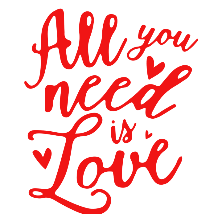 All You Need Is Love Text T-shirt för kvinnor 0 image