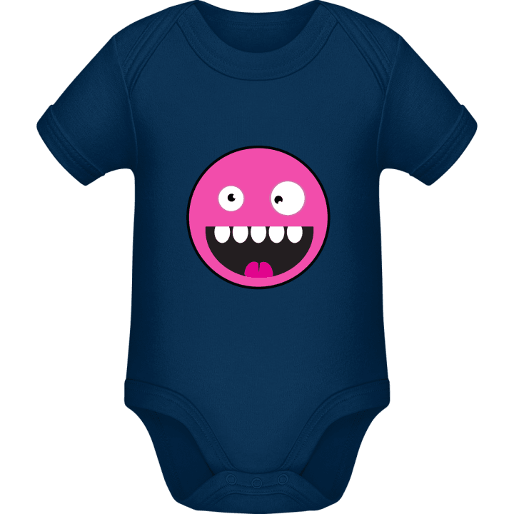 Cute Monster Smiley Face Baby Strampler contain pic