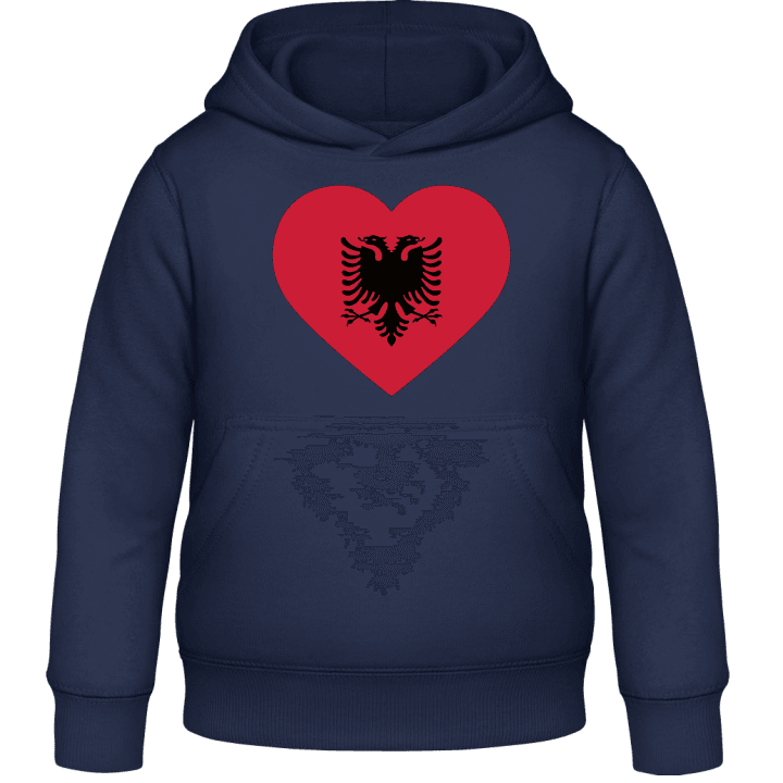 Albanian Heart Flag Barn Hoodie contain pic