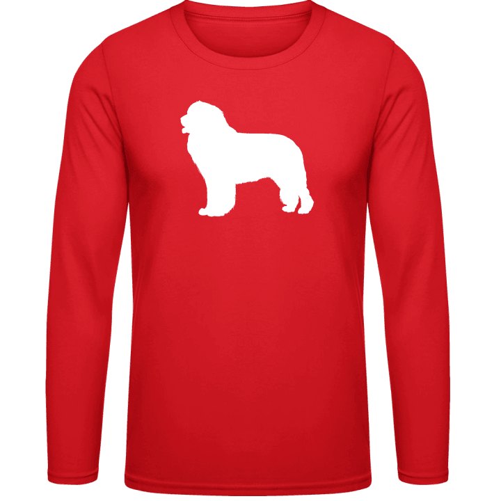 Newfoundland Dog Silhouette Langermet skjorte 0 image