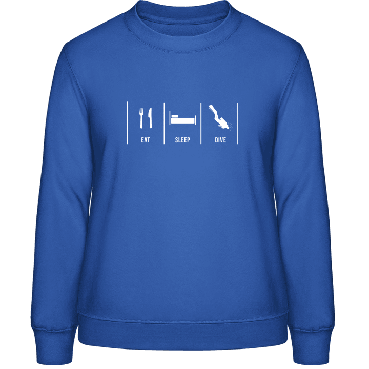 Eat Sleep Dive Frauen Sweatshirt contain pic
