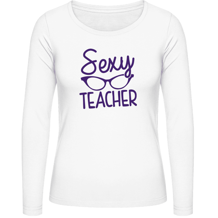 Sexy Teacher Female Langermet skjorte for kvinner contain pic