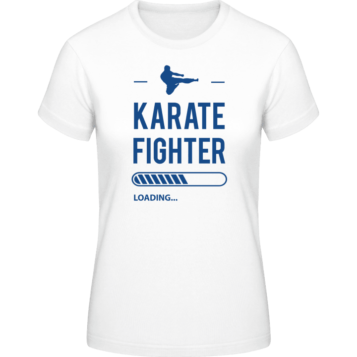 Karate Fighter Loading T-skjorte for kvinner contain pic