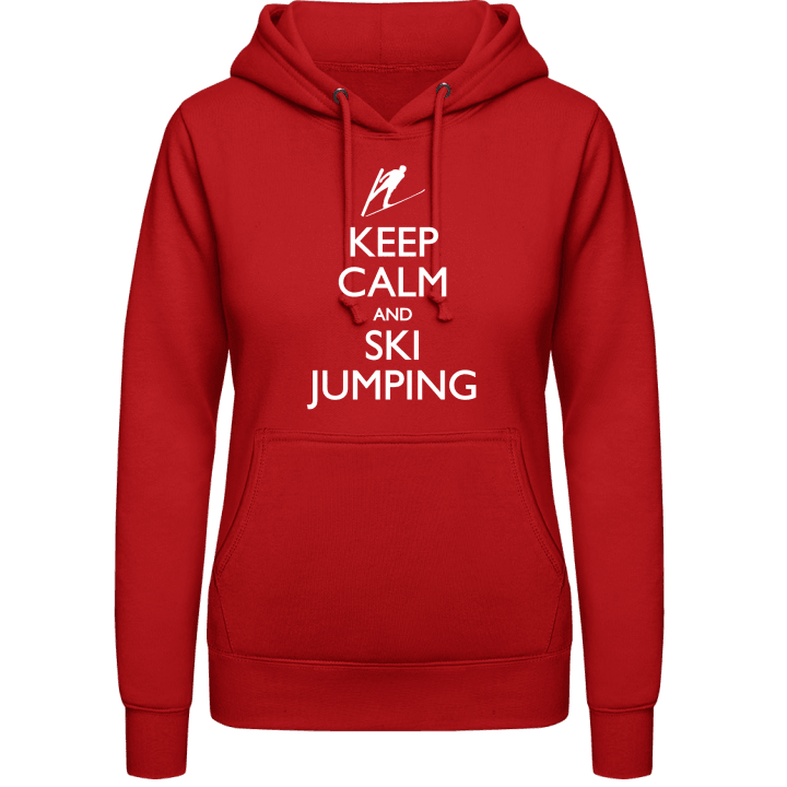 Keep Calm And Ski On Sweat à capuche pour femme contain pic