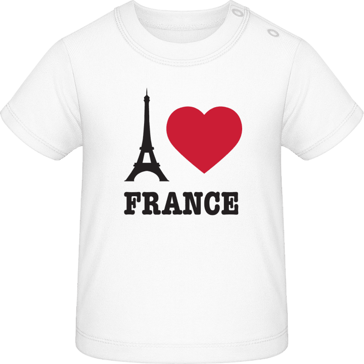 I Love France Eiffel Tower Baby T-skjorte contain pic