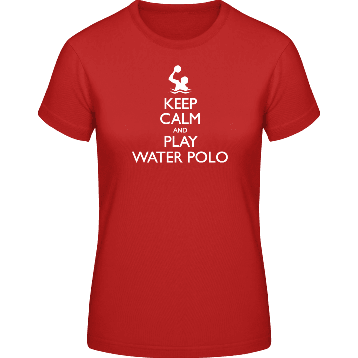 Keep Calm And Play Water Polo T-shirt för kvinnor contain pic