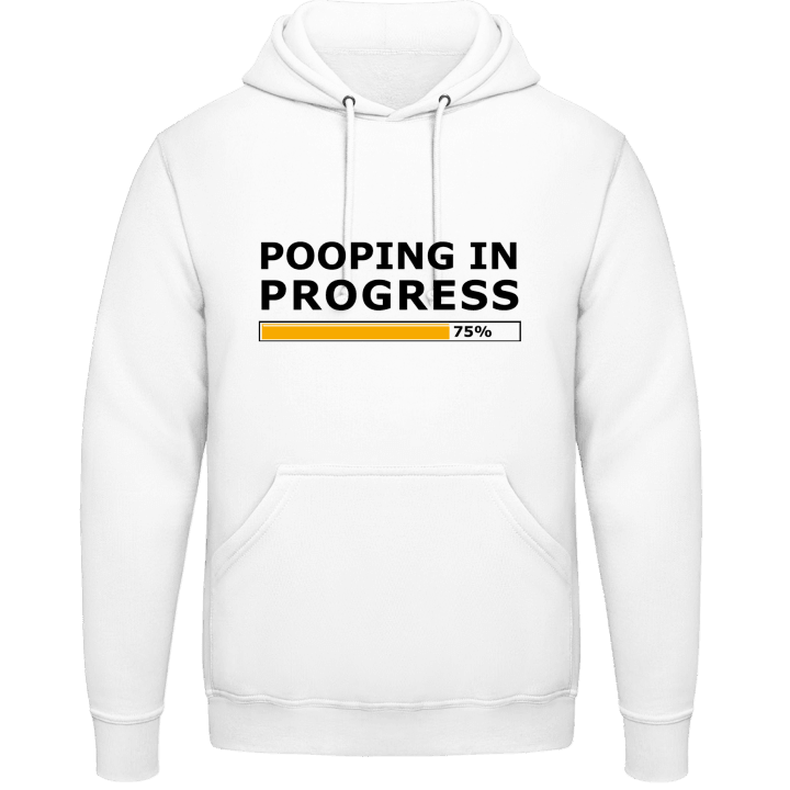 Pooping In Progress Felpa con cappuccio contain pic