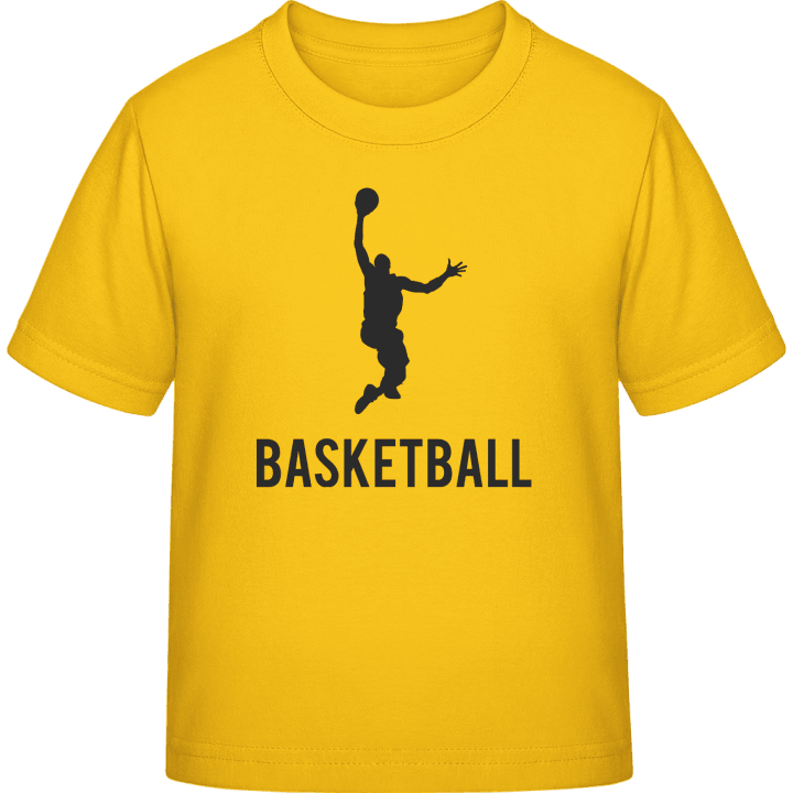 Basketball Dunk Silhouette T-shirt för barn contain pic