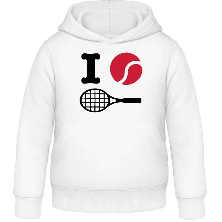 I Heart Tennis Felpa con cappuccio per bambini contain pic