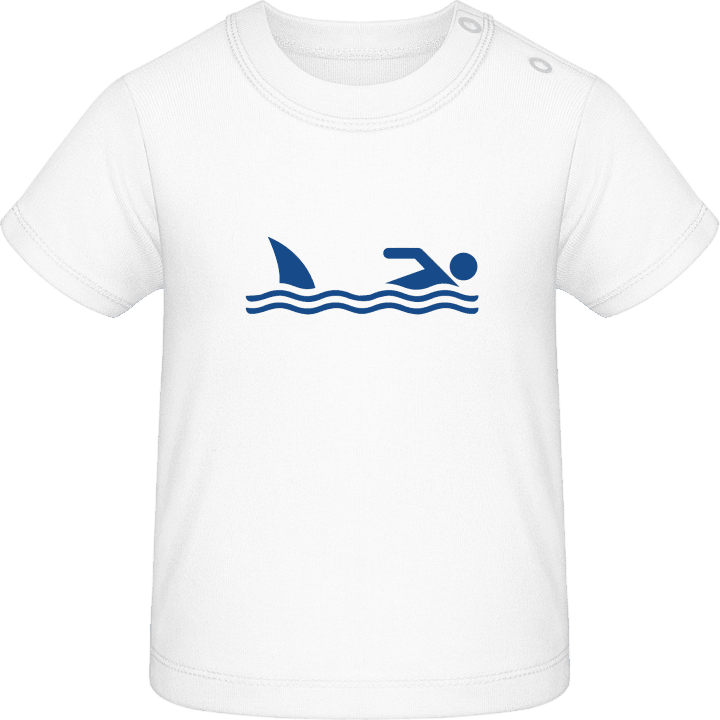 Shark And Swimmer Camiseta de bebé 0 image