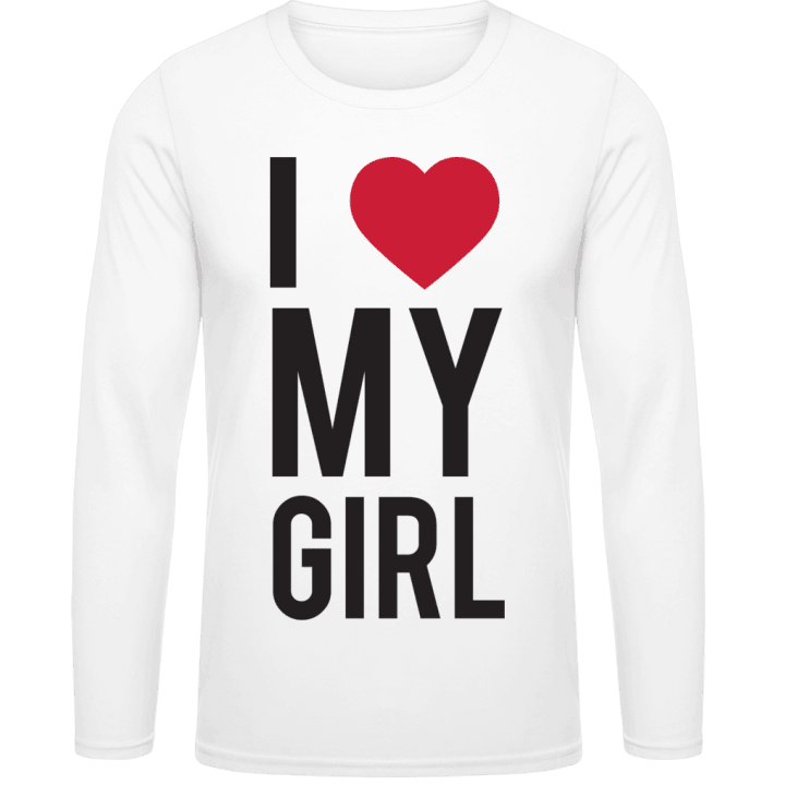 I Love My Girl T-shirt à manches longues contain pic