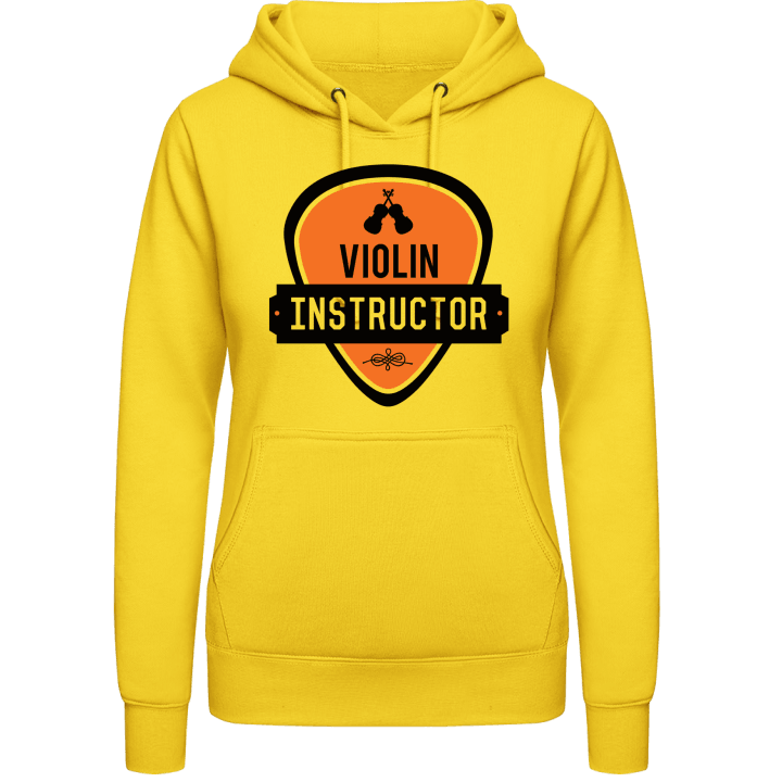 Violin Instructor Vrouwen Hoodie contain pic