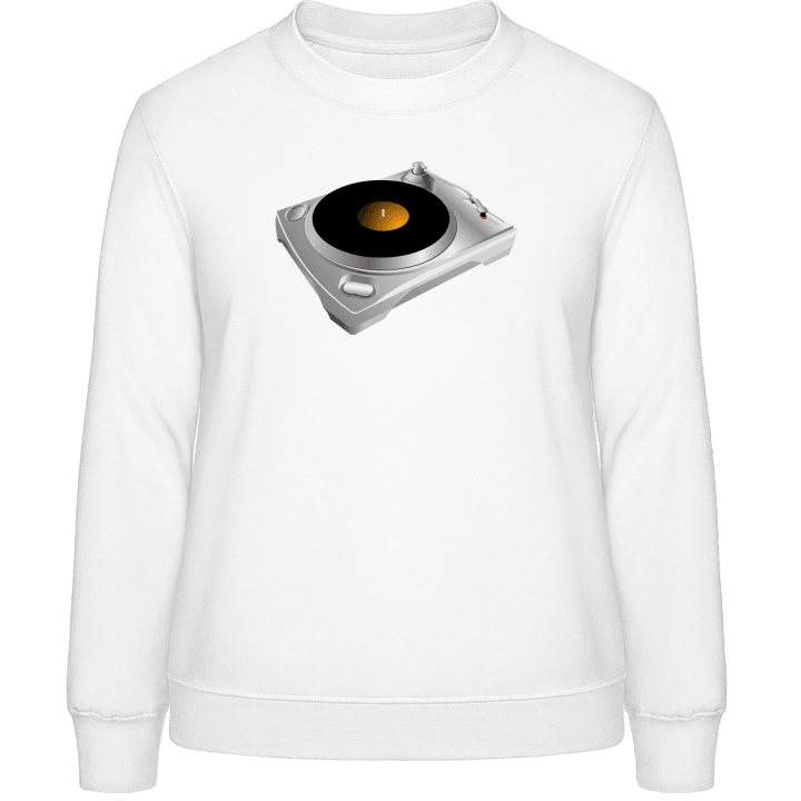 Record Player Sweatshirt för kvinnor contain pic