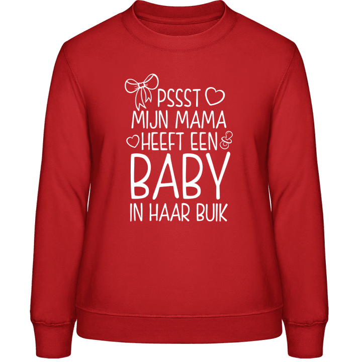 Mijn mama heeft een baby in haar buik Sweatshirt för kvinnor 0 image