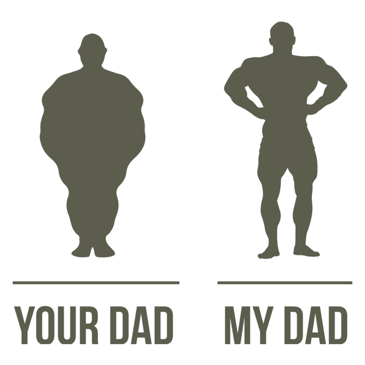 Fat Dad My Dad Baby T-skjorte 0 image