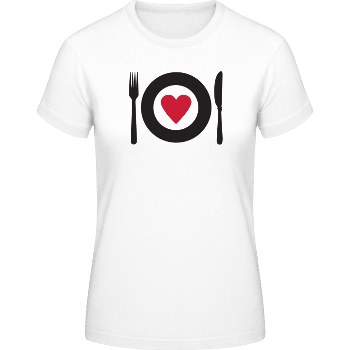 Food Love T-skjorte for kvinner contain pic