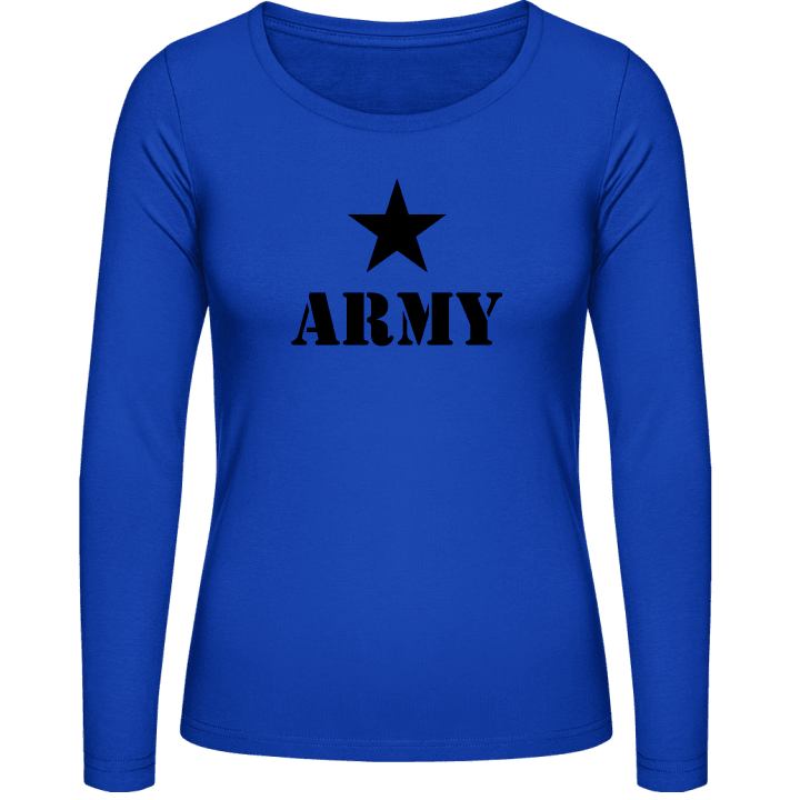Army Star Logo Camisa de manga larga para mujer contain pic