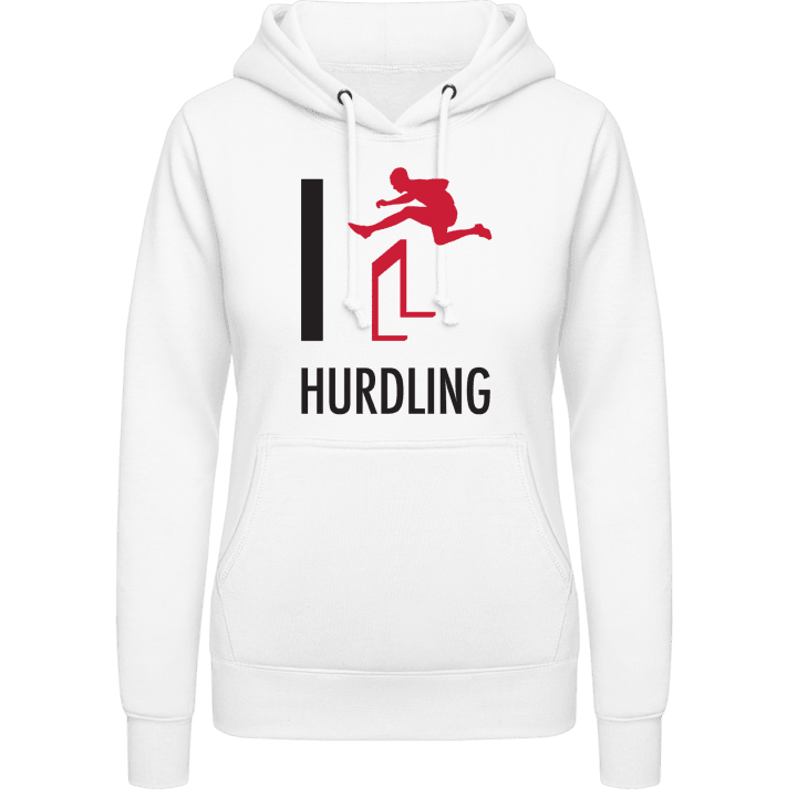 I Love Hurdling Hoodie för kvinnor contain pic