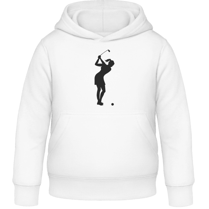 Golfing Woman Kids Hoodie contain pic