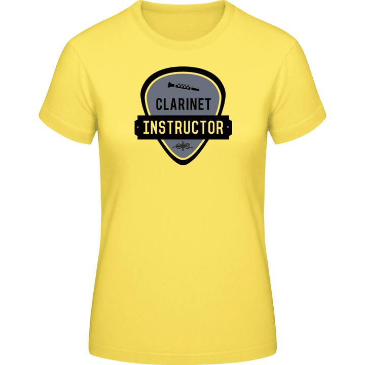 Clarinet Instructor T-skjorte for kvinner contain pic