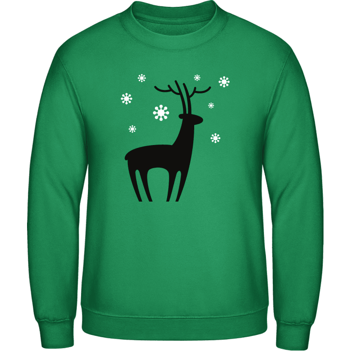Xmas Deer with Snow Sweatshirt 0 image
