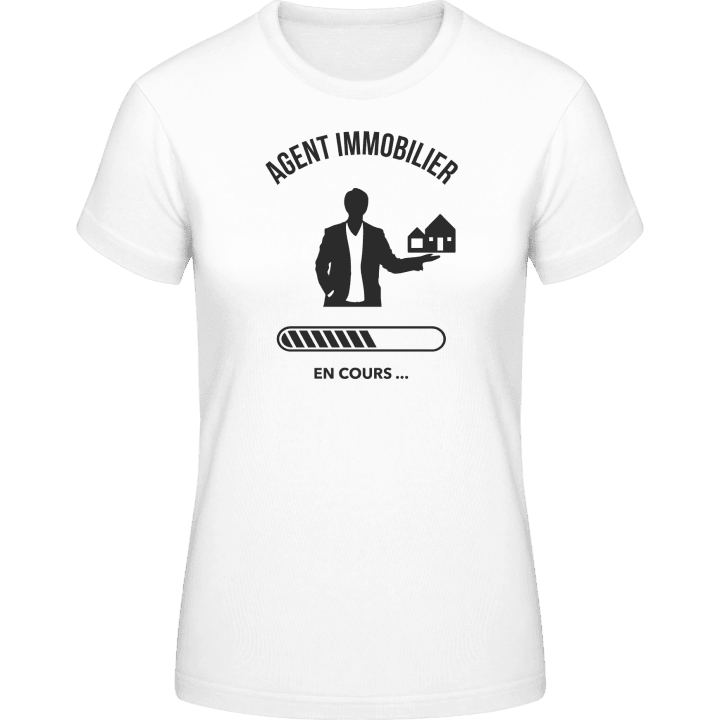 Agent immobilier en cours Camiseta de mujer contain pic