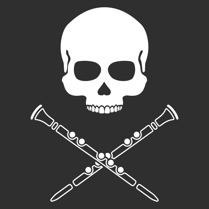 Clarinetist Skull Crossed Clarinets T-Shirt 0 image