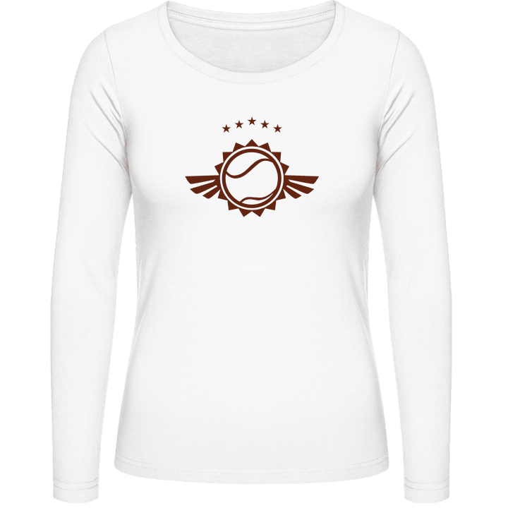 Tennis Ball Winged Logo T-shirt à manches longues pour femmes contain pic