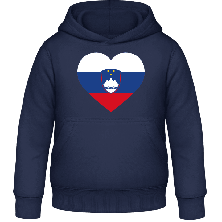 Slovenia Heart Flag Sweat à capuche pour enfants contain pic