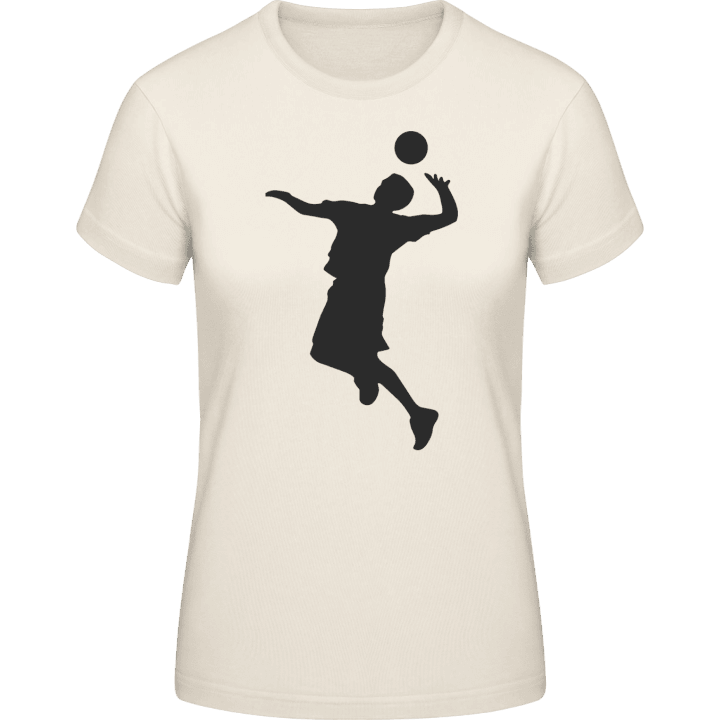Volleyball Silhouette T-shirt för kvinnor contain pic