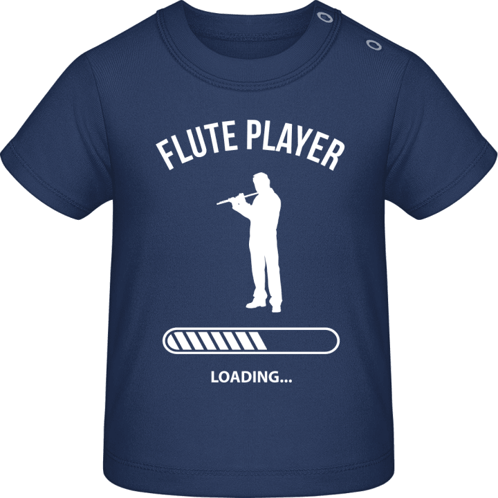 Flute Player Loading Camiseta de bebé contain pic