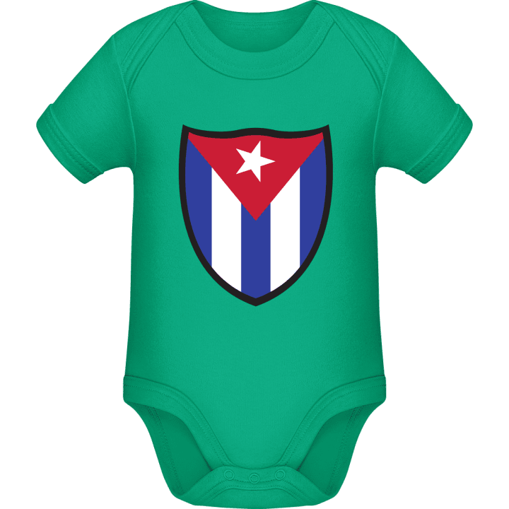 Cuba Flag Shield Baby Rompertje contain pic