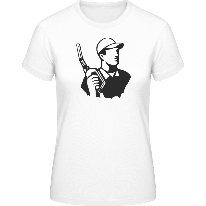 Gas Station Attendant Icon Frauen T-Shirt contain pic
