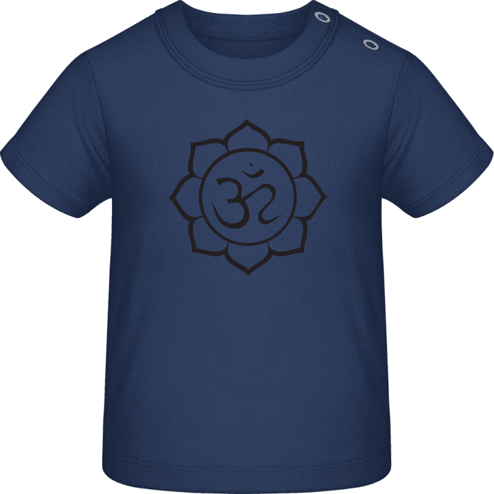 Om Lotus Flower Baby T-Shirt contain pic