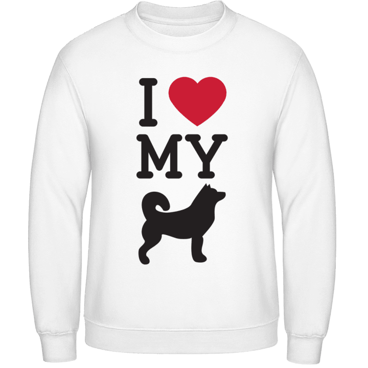 I Love My Dog Spitz Sweatshirt contain pic