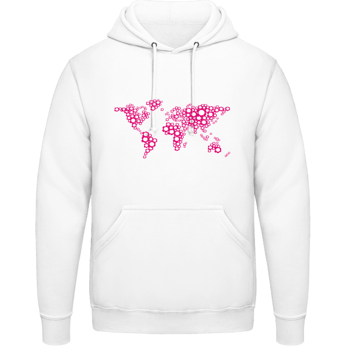 Floral Worldmap Hoodie contain pic
