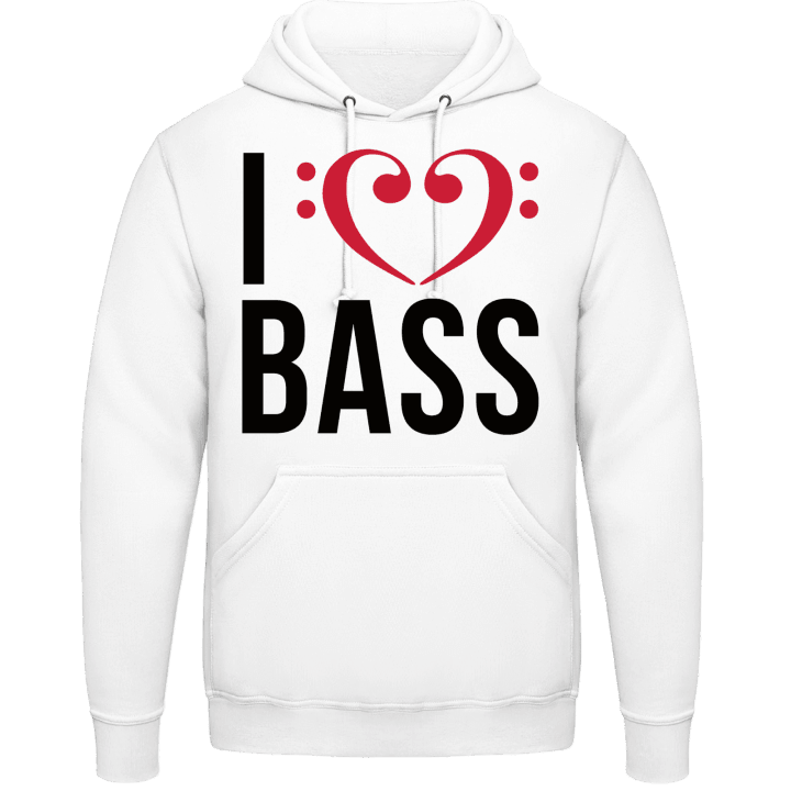 I Love Bass Huvtröja contain pic