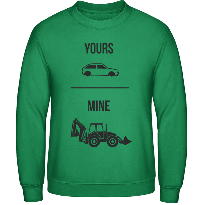 Auto vs Traktor Sweatshirt contain pic