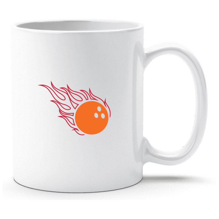 Bowling Ball With Flames Tasse 0 image