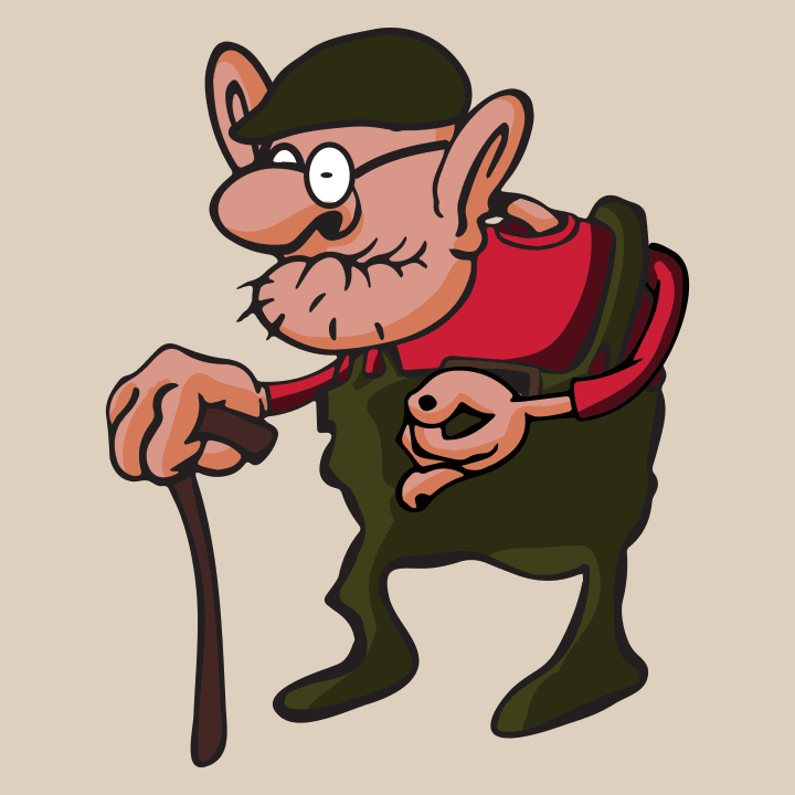 Grandpa Comic Senior Barn Hoodie 0 image