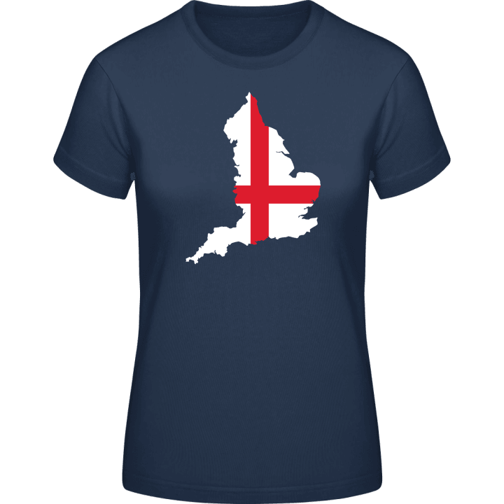 England Map T-skjorte for kvinner contain pic
