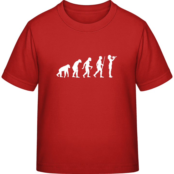 Female Trumpeter Evolution Kids T-shirt contain pic