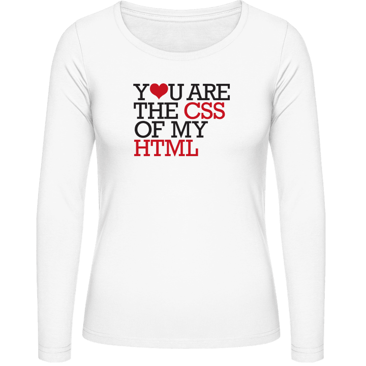 CSS Of My HTML T-shirt à manches longues pour femmes contain pic