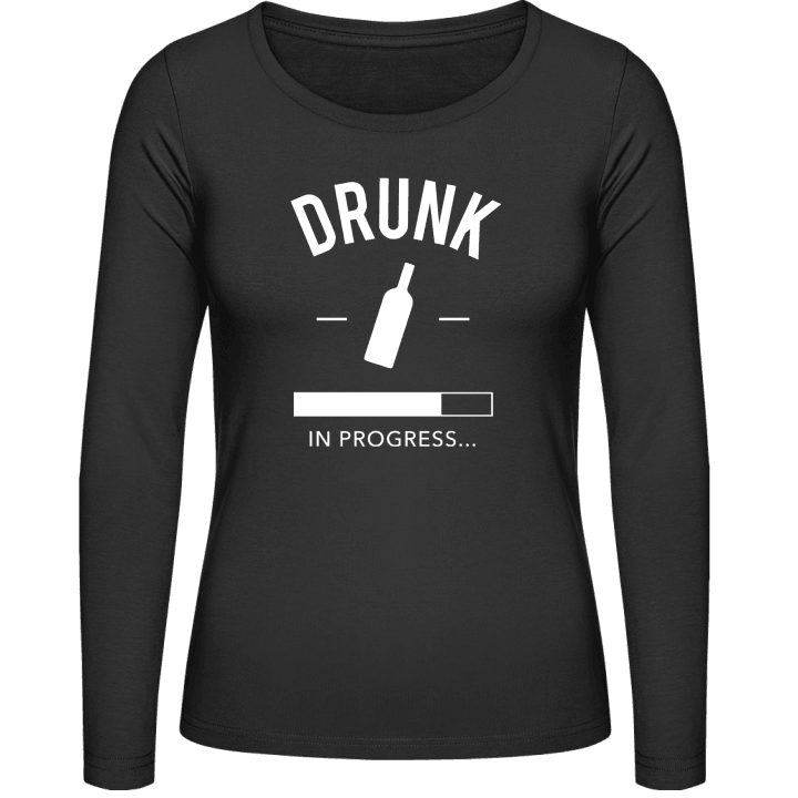 Drunk in progress Frauen Langarmshirt contain pic